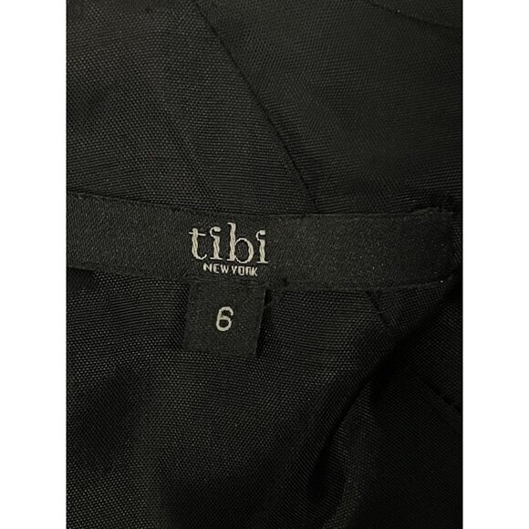 Tibi Animal Print Metallic Mini Dress Gold and Black Womens Size 6 - Picture 6 of 6